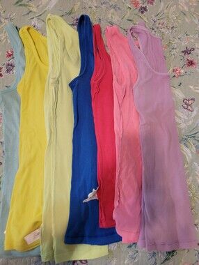 Women’s Ribbed Tank Top - Pastel & Bright Colors